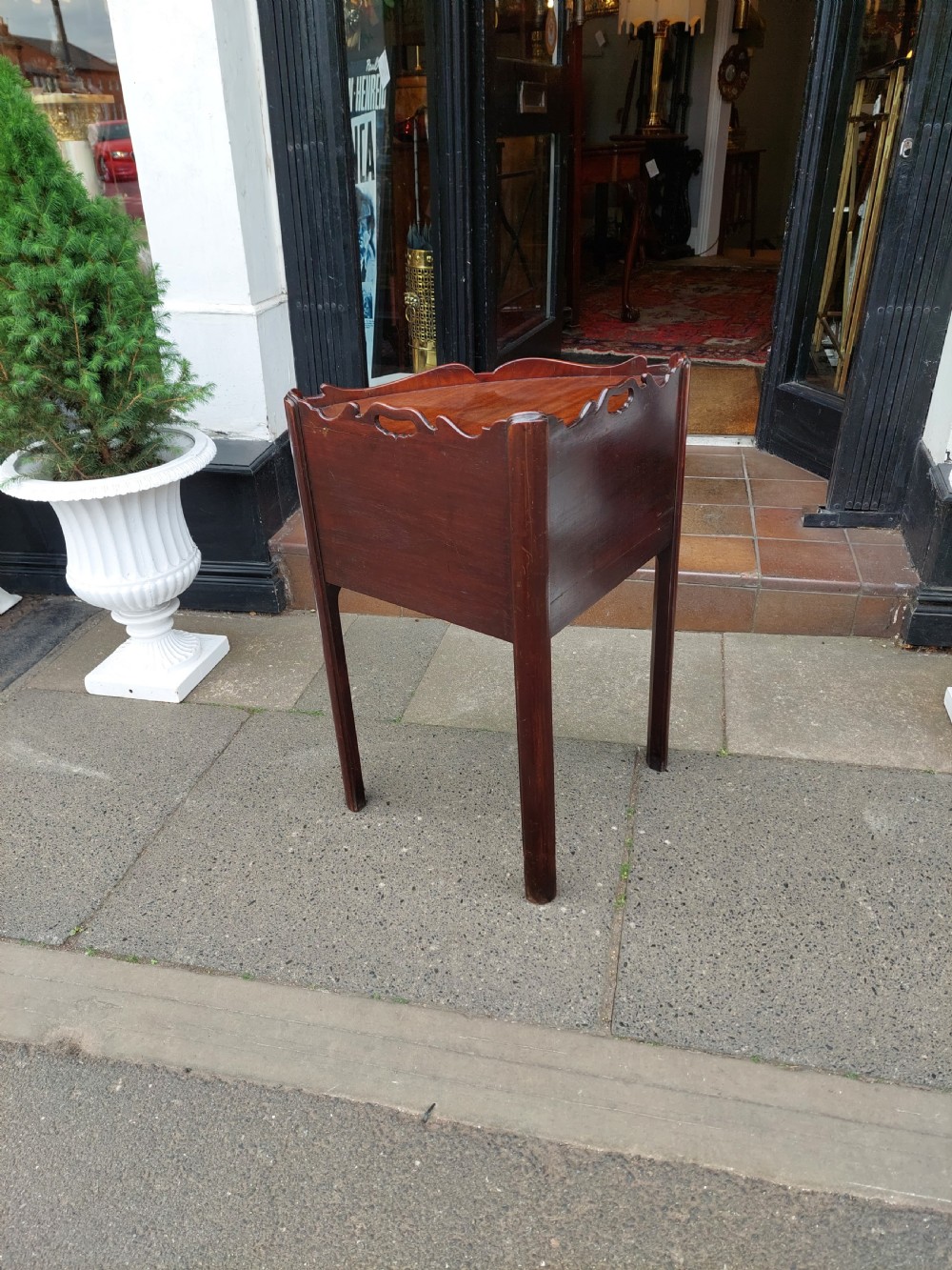 George II Mahogany Corner Night Stand View XI