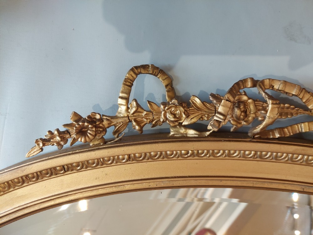 Neoclassical Adam-Revival Gilt Framed Mirror  View II