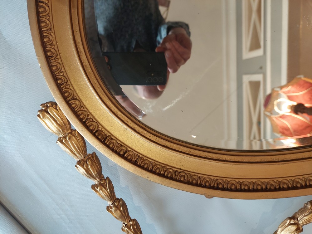 Neoclassical Adam-Revival Gilt Framed Mirror  View VI