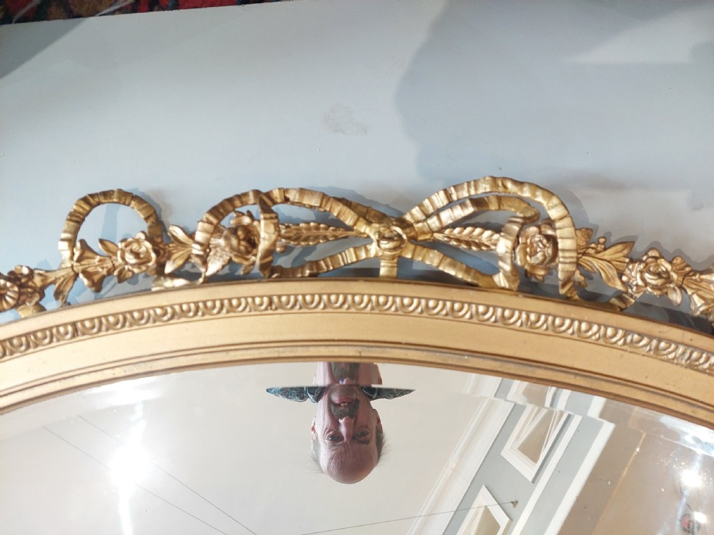 Neoclassical Adam-Revival Gilt Framed Mirror  View VII