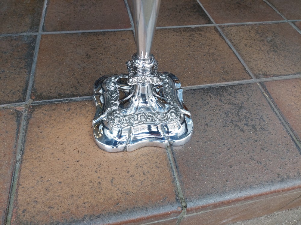 Victorian Silver-Plated Four-Branch Candelabrum View II