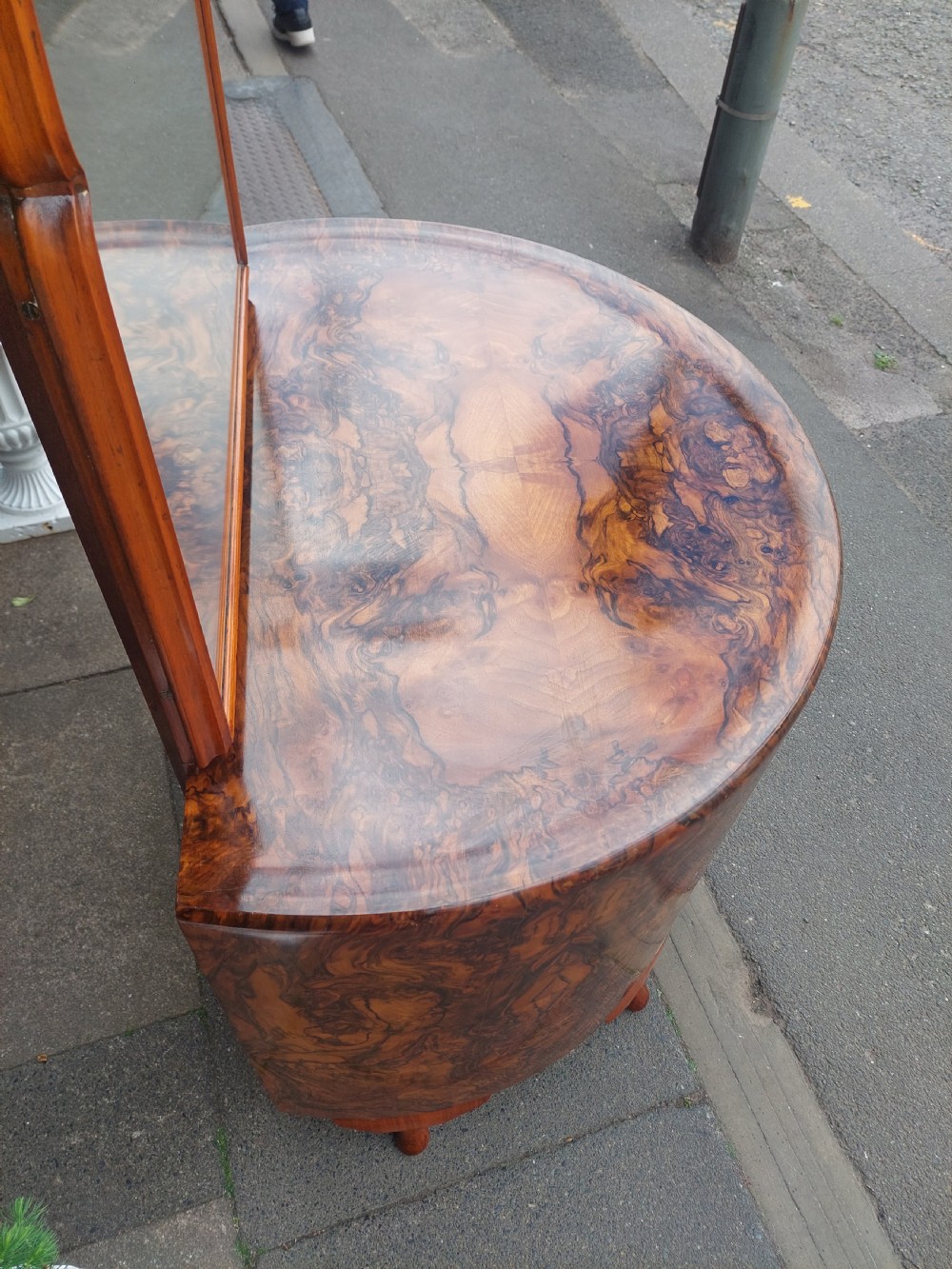  Art Deco Burr Walnut Dressing Table - Maurice Adams Ltd View III