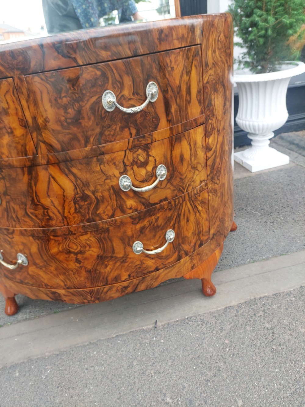  Art Deco Burr Walnut Dressing Table - Maurice Adams Ltd View VIII