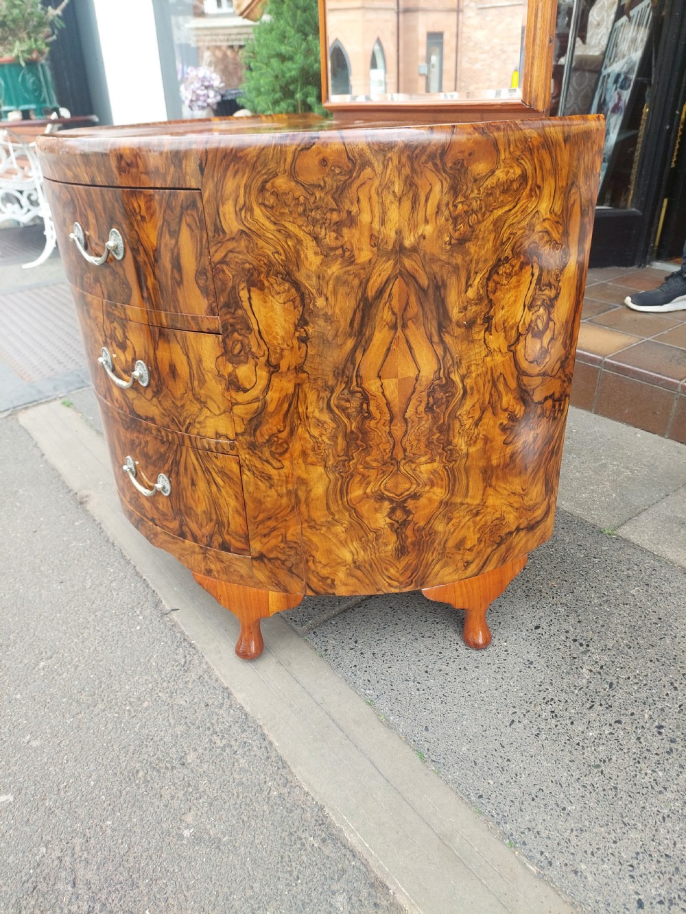  Art Deco Burr Walnut Dressing Table - Maurice Adams Ltd View IX