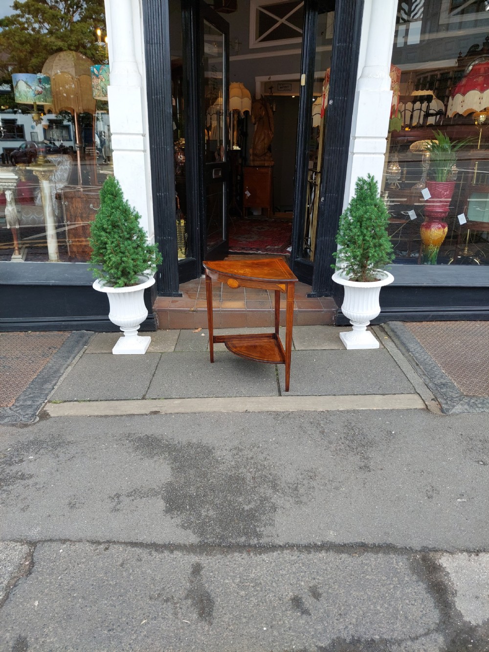 Edwardian Rosewood Corner Table View V