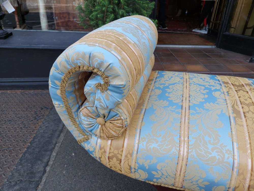 Edwardian Mahogany and Inlaid Window Seat  View IX