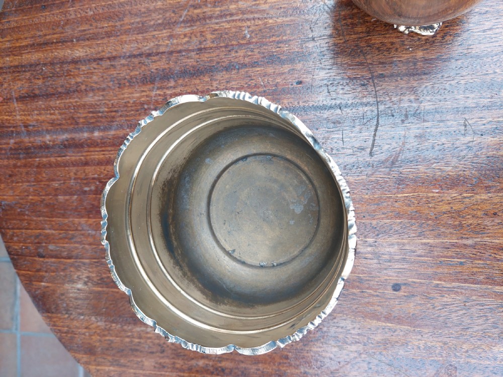 Small Pair of Art Nouveau Brass Planters View IV