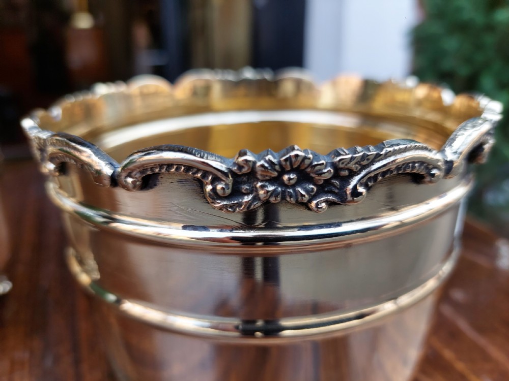 Small Pair of Art Nouveau Brass Planters View VII