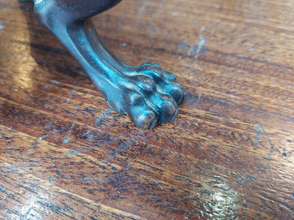 Early 20thC Neoclassical Bronze Lamp View X