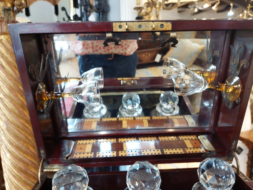 Late Victorian Decanter Box & Games Compendium  View XIII