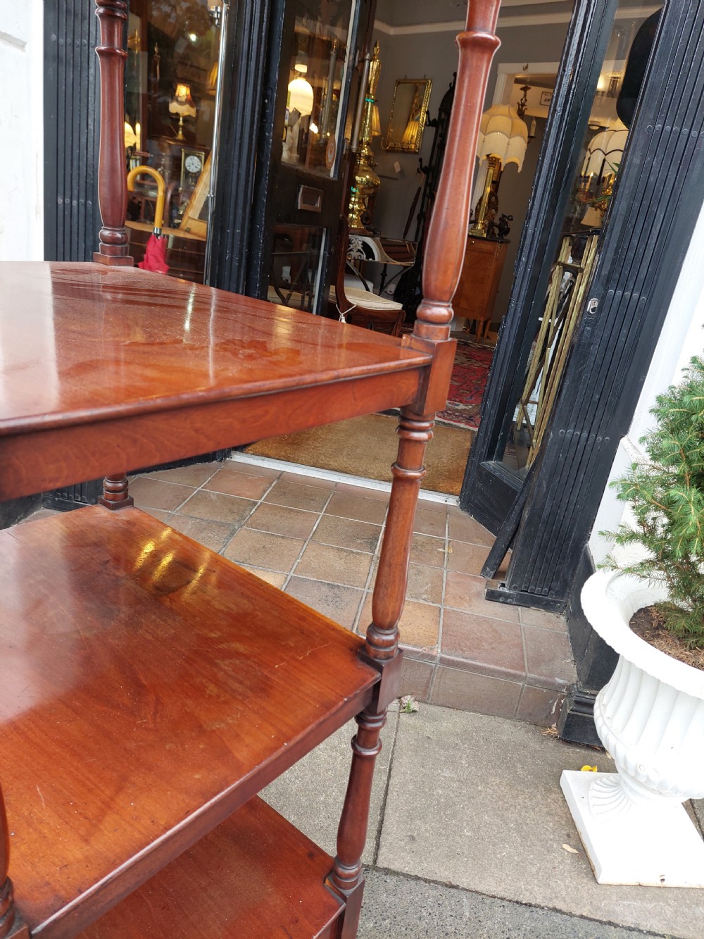 Victorian Mahogany Four Tiered Whatnot View V