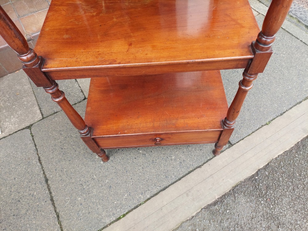 Victorian Mahogany Four Tiered Whatnot View VII