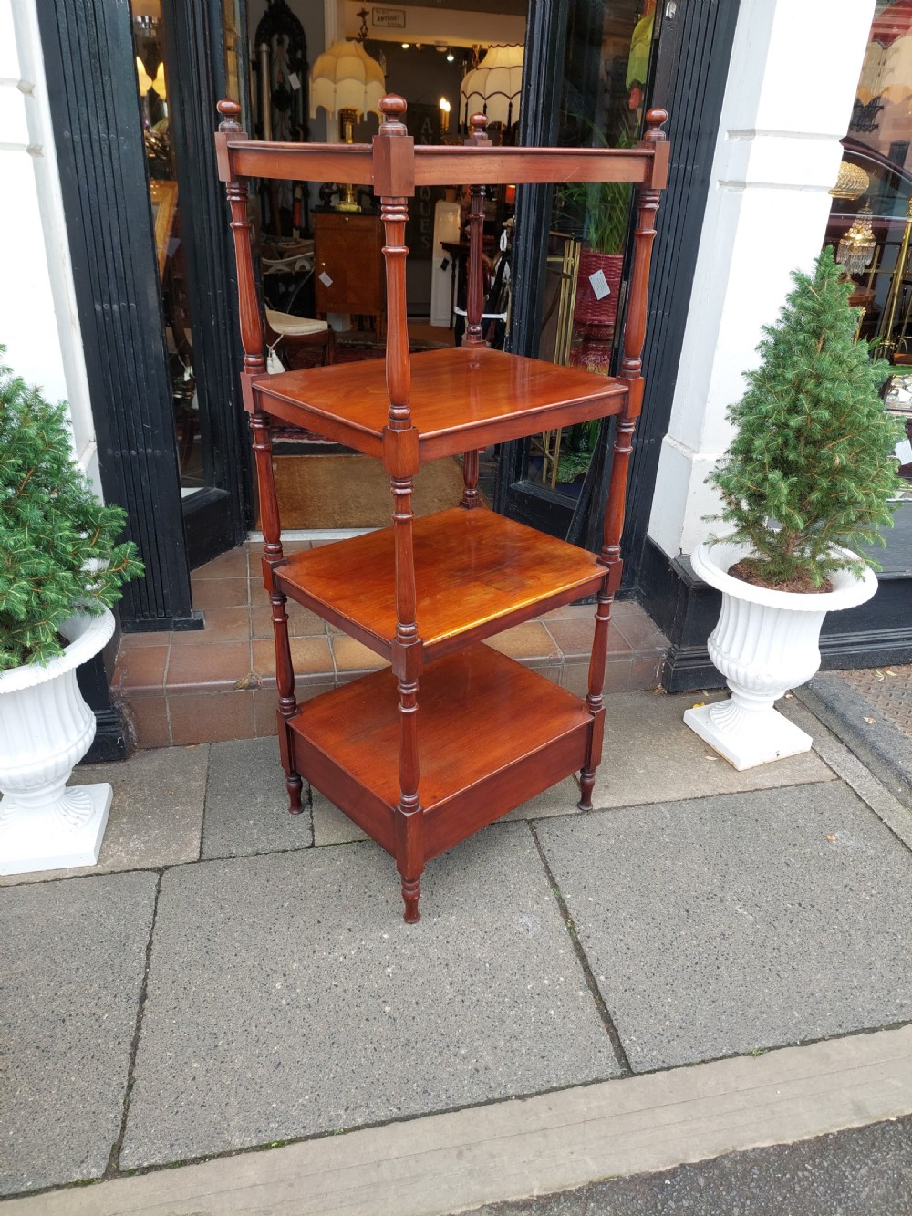 Victorian Mahogany Four Tiered Whatnot View VIII