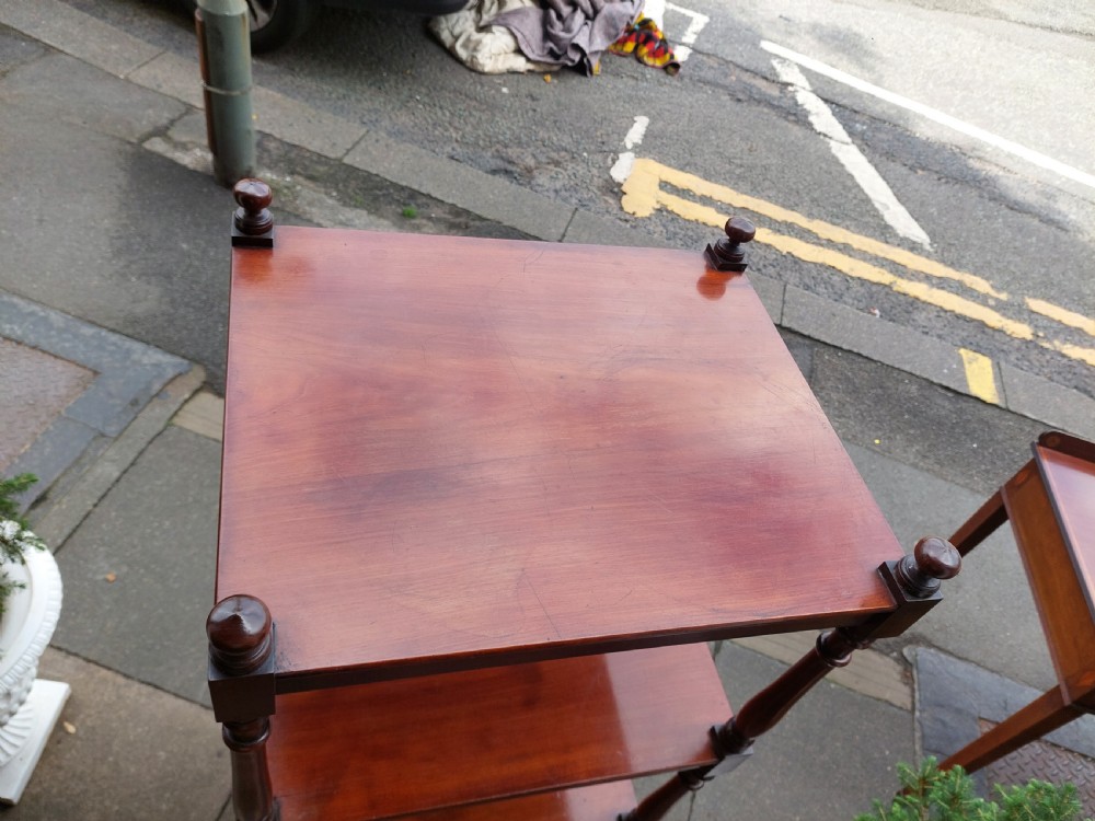 Victorian Mahogany Four Tiered Whatnot View X
