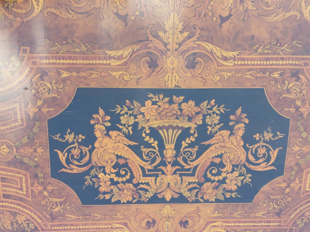 Late 19thC Burr Walnut Card Table View VII