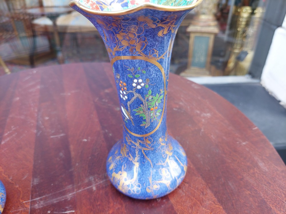 Pair of Victorian Crown Staffordshire Vases View IV
