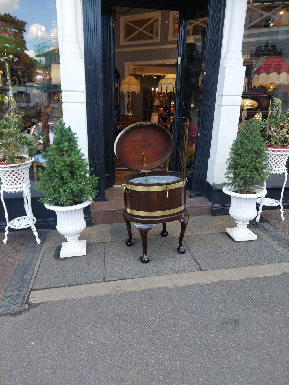 George III Mahogany Lead Lined Wine Cooler View III
