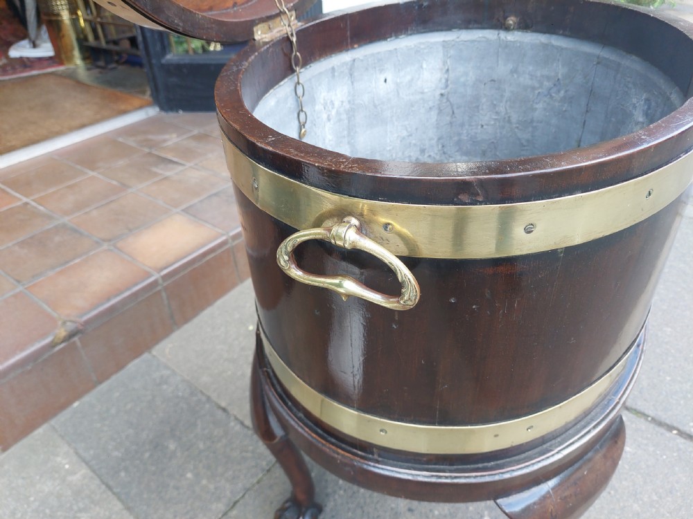 George III Mahogany Lead Lined Wine Cooler View VI