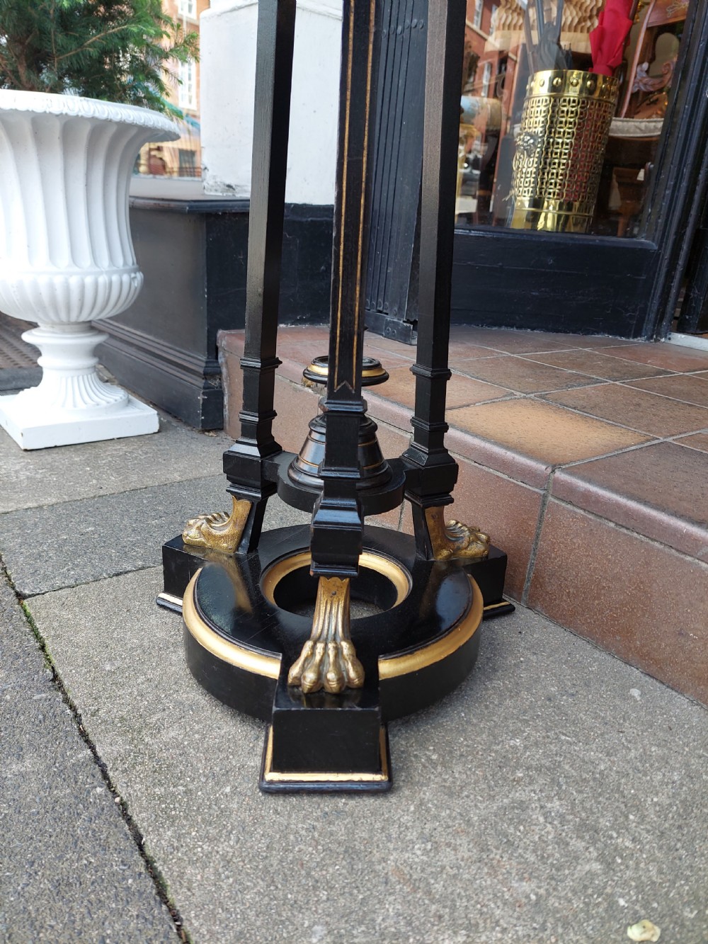 Late19thC Ebonised & Ormolu Mounted Jardiniere Stand View IV