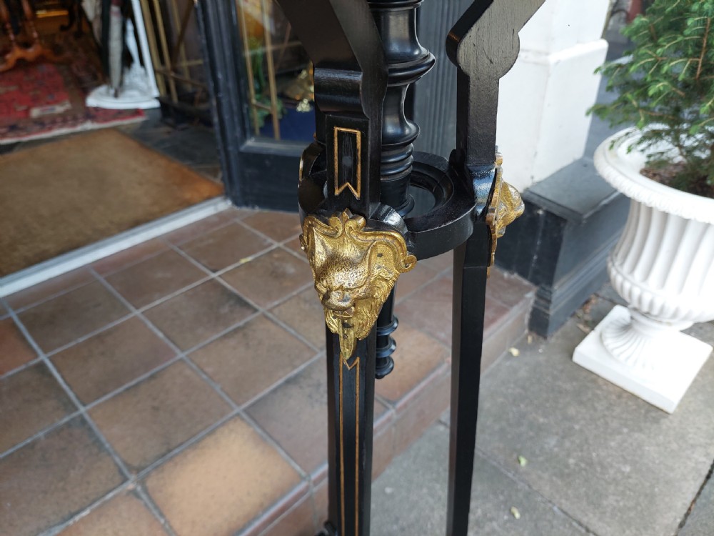 Late19thC Ebonised & Ormolu Mounted Jardiniere Stand View VIII