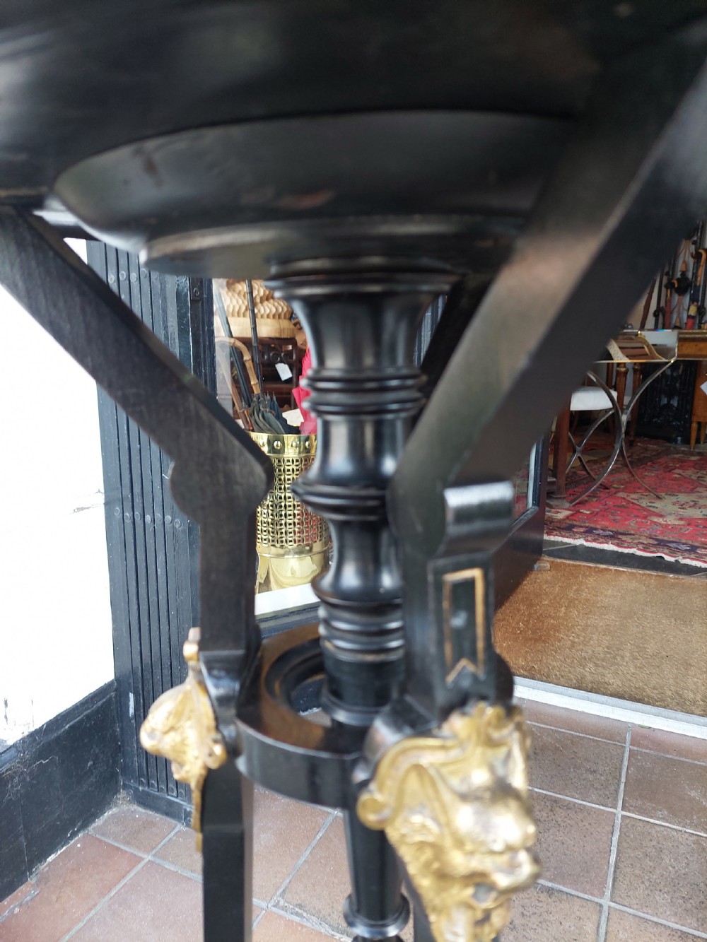 Late19thC Ebonised & Ormolu Mounted Jardiniere Stand View X