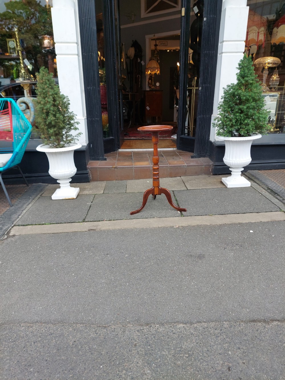 George III Mahogany Candle Stand Occasional Table View II