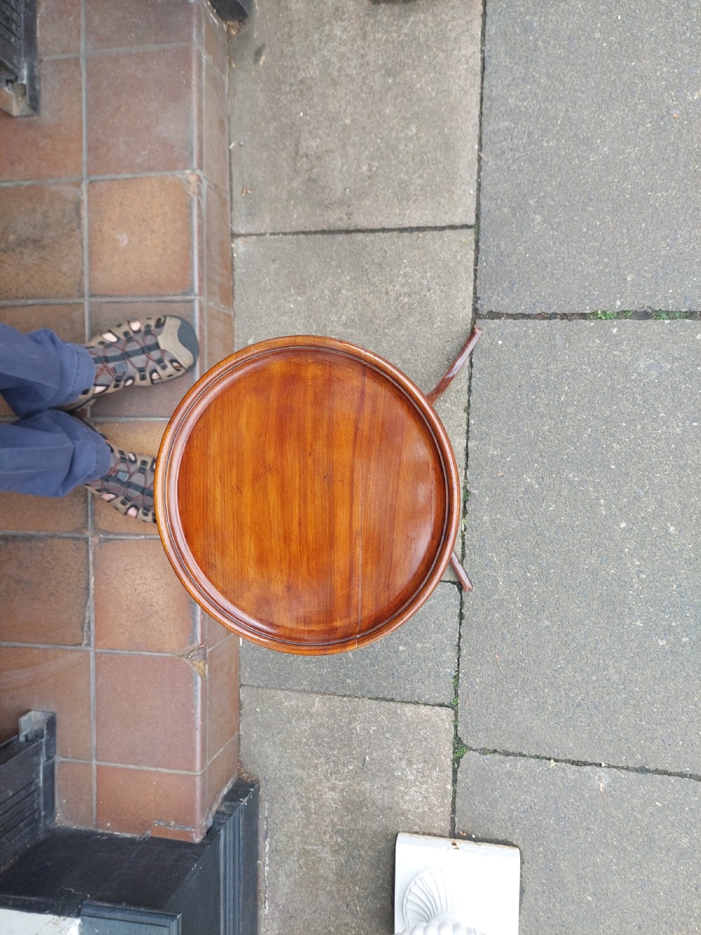 George III Mahogany Candle Stand Occasional Table View III