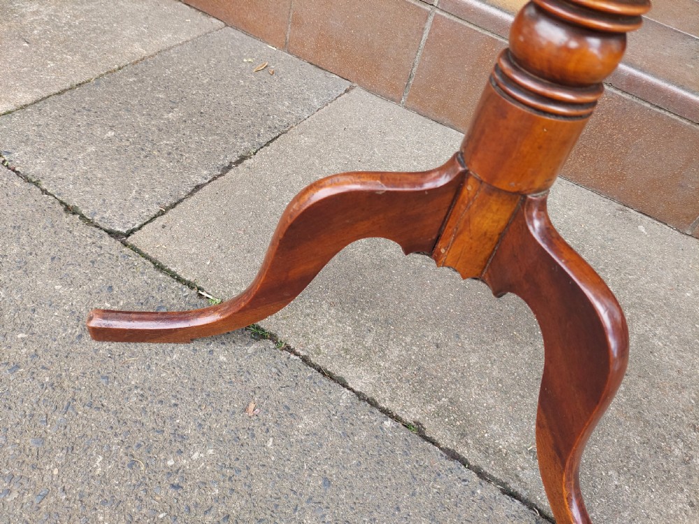 George III Mahogany Candle Stand Occasional Table View VII