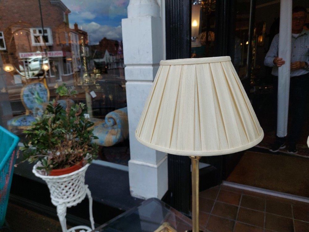 Pair of Art Nouveau Brass Table Lamps  View V