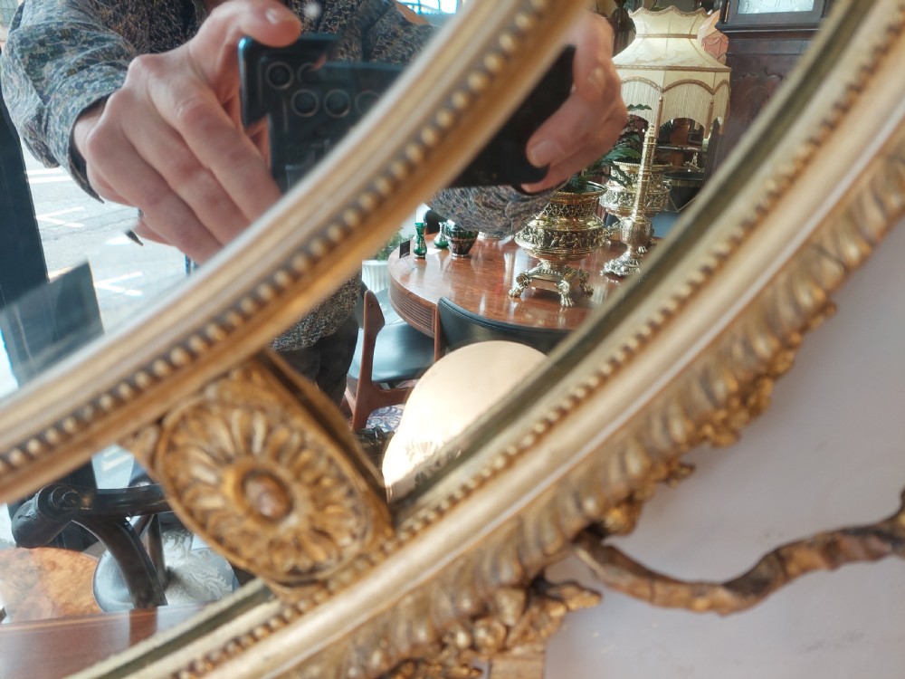 19thC Adam Style Carved Giltwood Mirror  View V