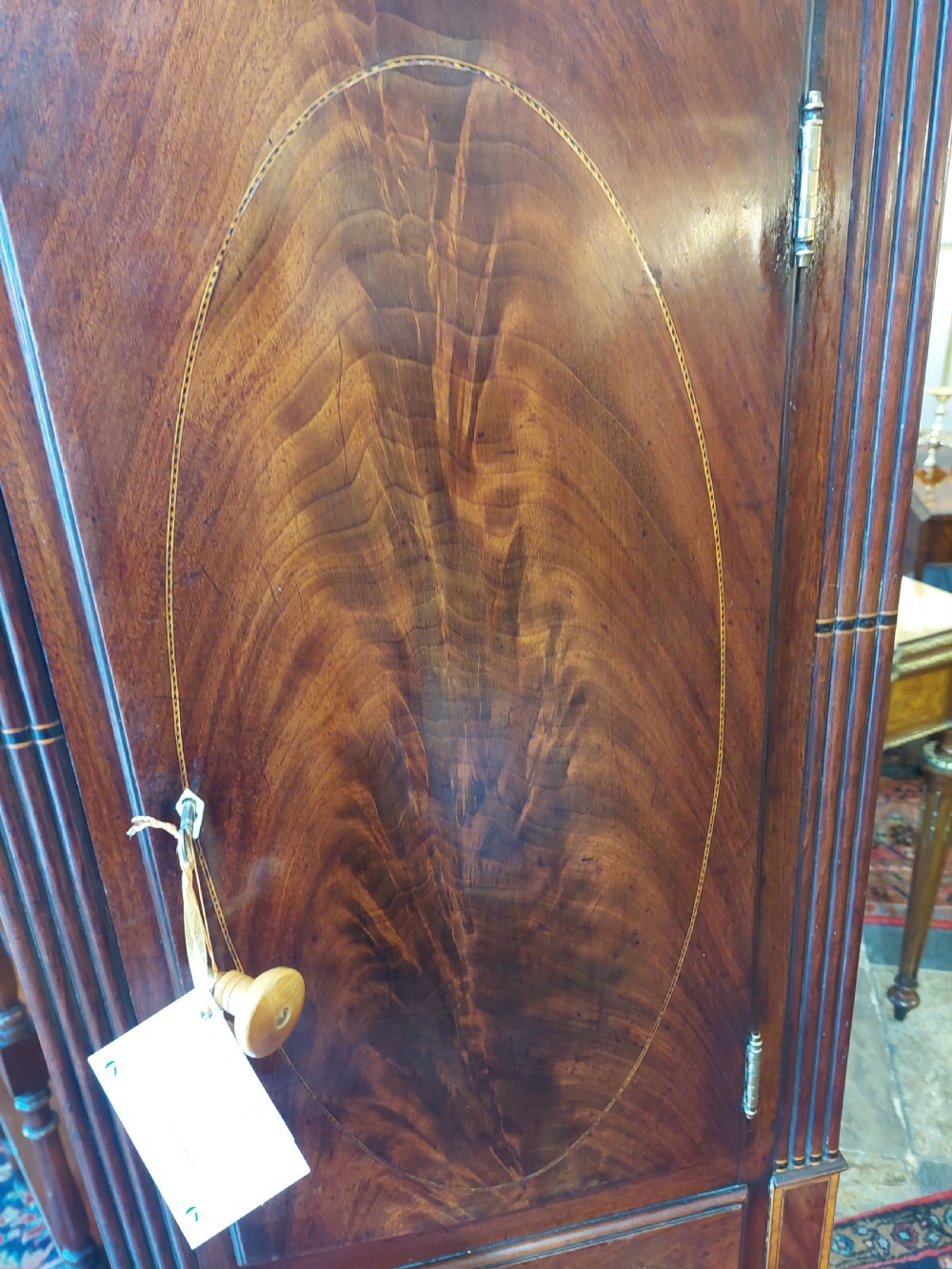 George III mahogany 8 day longcase clock - Benjamin Peers, Chester View V