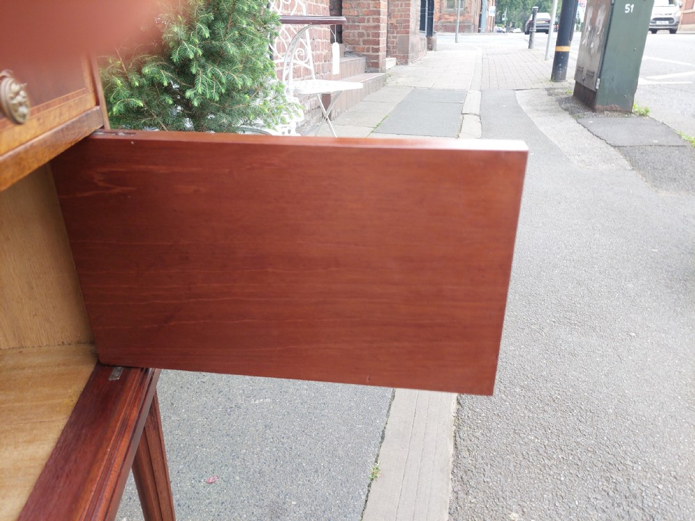 Late 19thC French Kingwood and Mahogany Bedside Cabinet View VIII