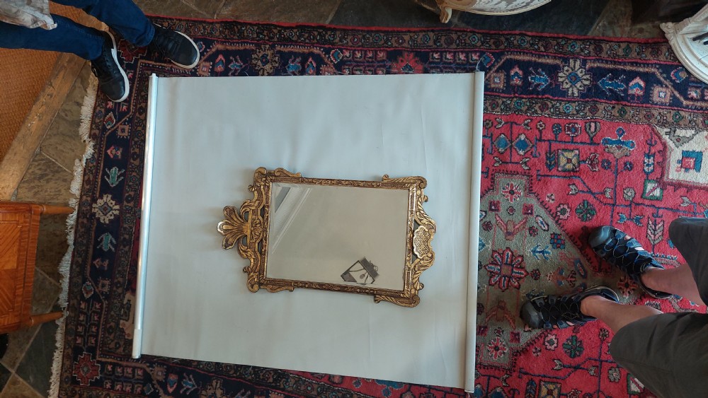 Mid 19thC Giltwood Mirror by Robert Strahan - Dublin View III