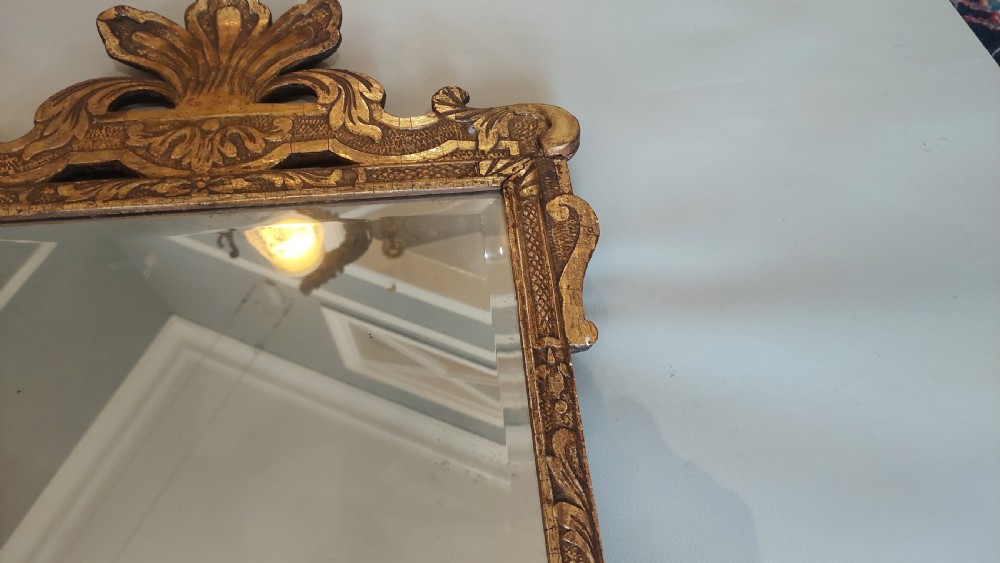 Mid 19thC Giltwood Mirror by Robert Strahan - Dublin View VI