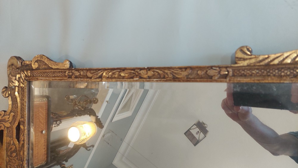 Mid 19thC Giltwood Mirror by Robert Strahan - Dublin View VII