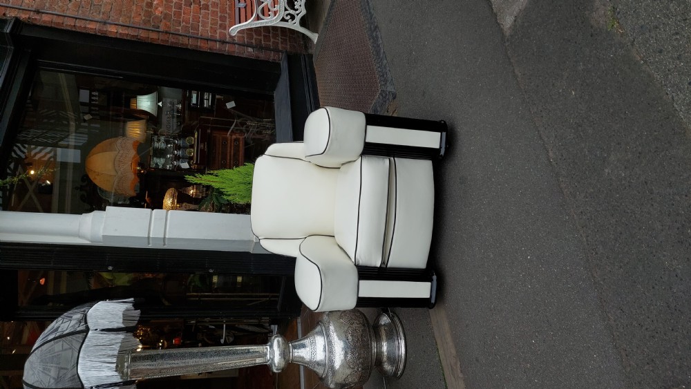 Pair of Art Deco Club Armchairs  View XI