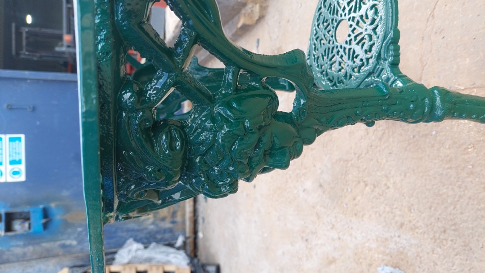 Pair of Victorian Cast Iron Britannia Pub Tables  View II