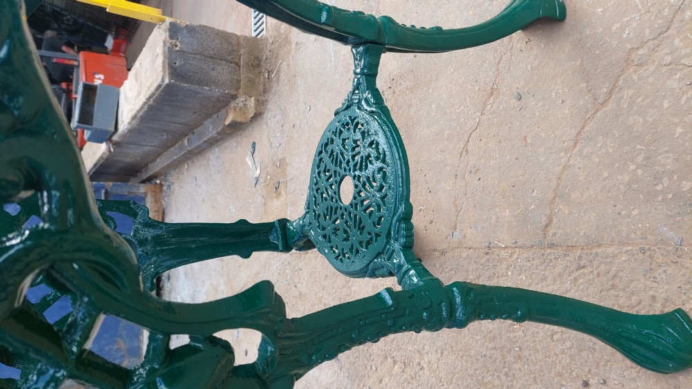 Pair of Victorian Cast Iron Britannia Pub Tables  View IV