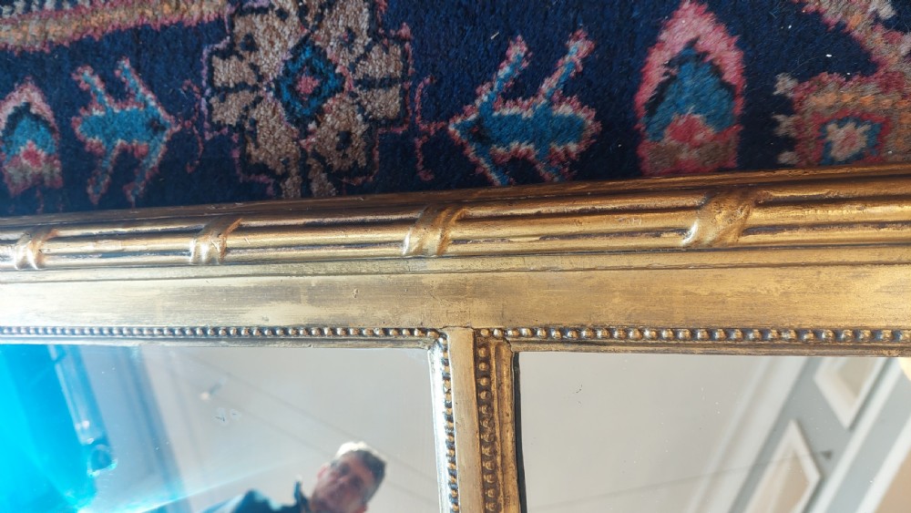 Late 19thC Gilt-Framed Wall Mantel Mirror View II