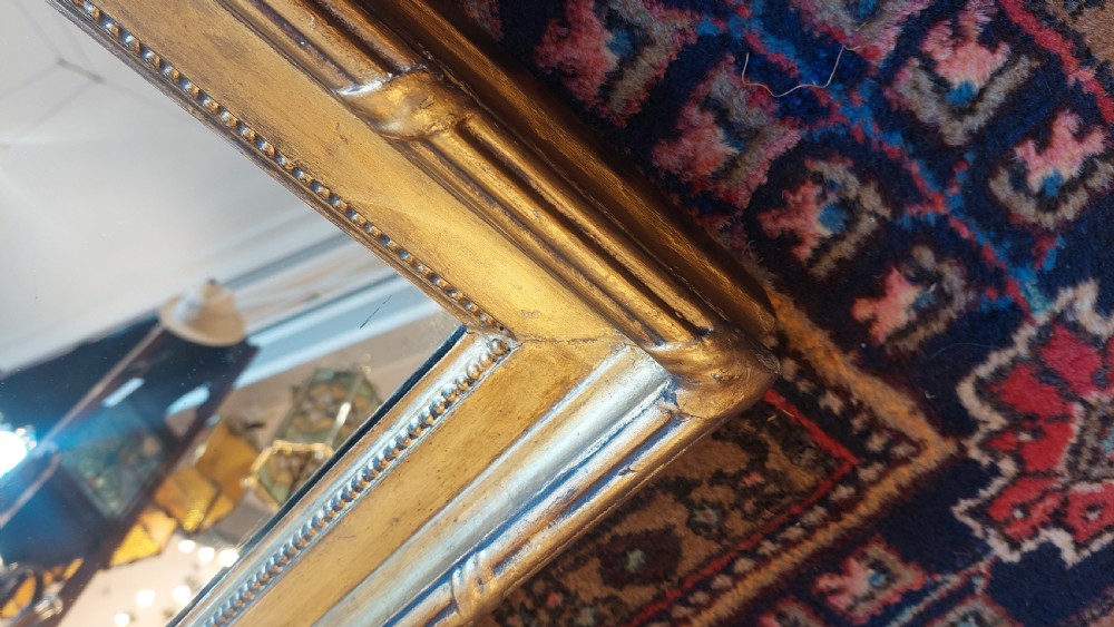Late 19thC Gilt-Framed Wall Mantel Mirror View III