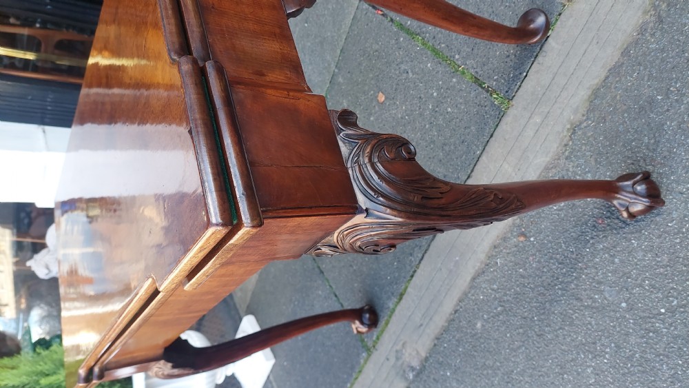 George II Mahogany Card Table View II