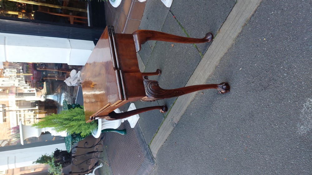 George II Mahogany Card Table View V
