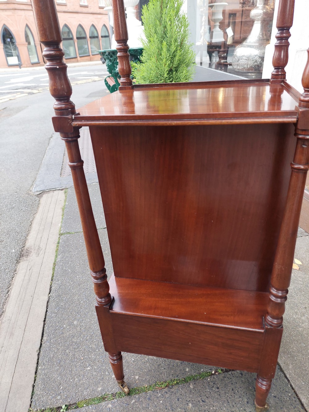 Early 20thC Mahogany Three Tier Whatnot Stand View III