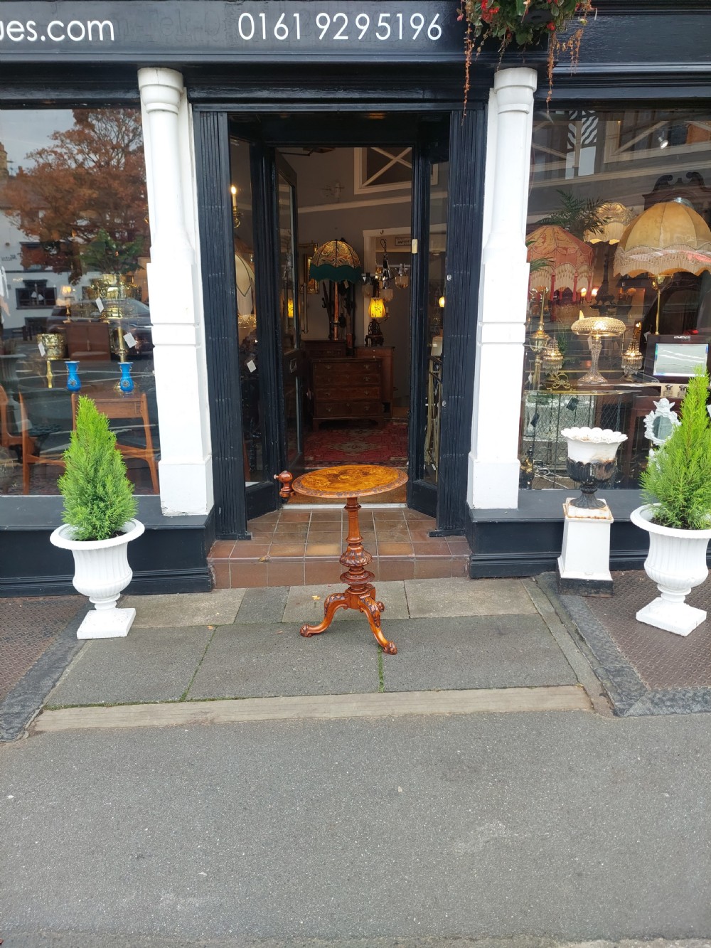 Mid Victorian Walnut Candle Stand Occasional Table View II
