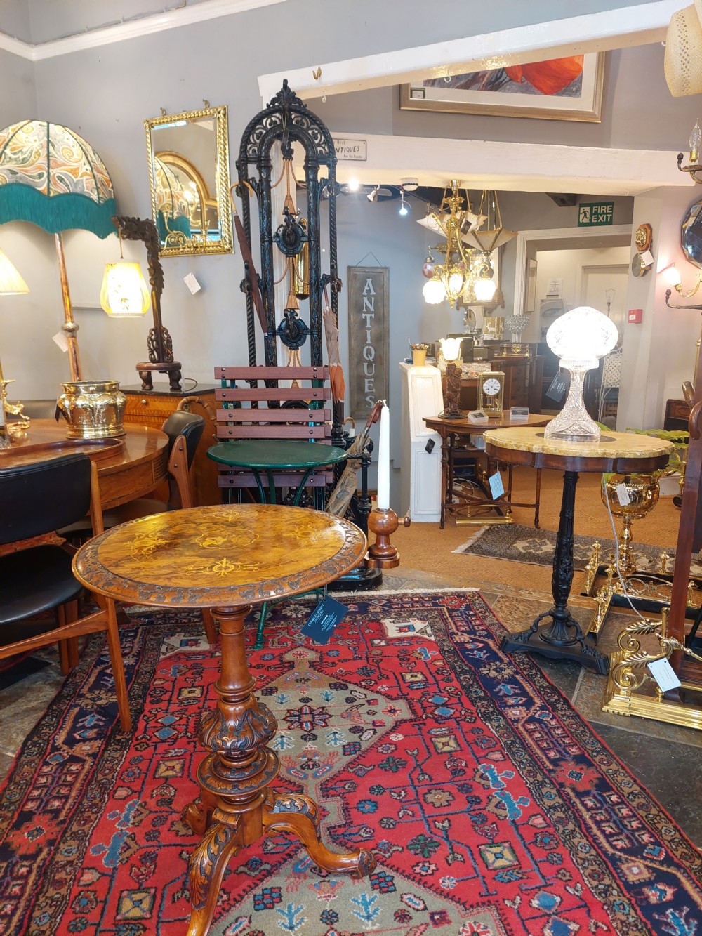 Mid Victorian Walnut Candle Stand Occasional Table View VIII