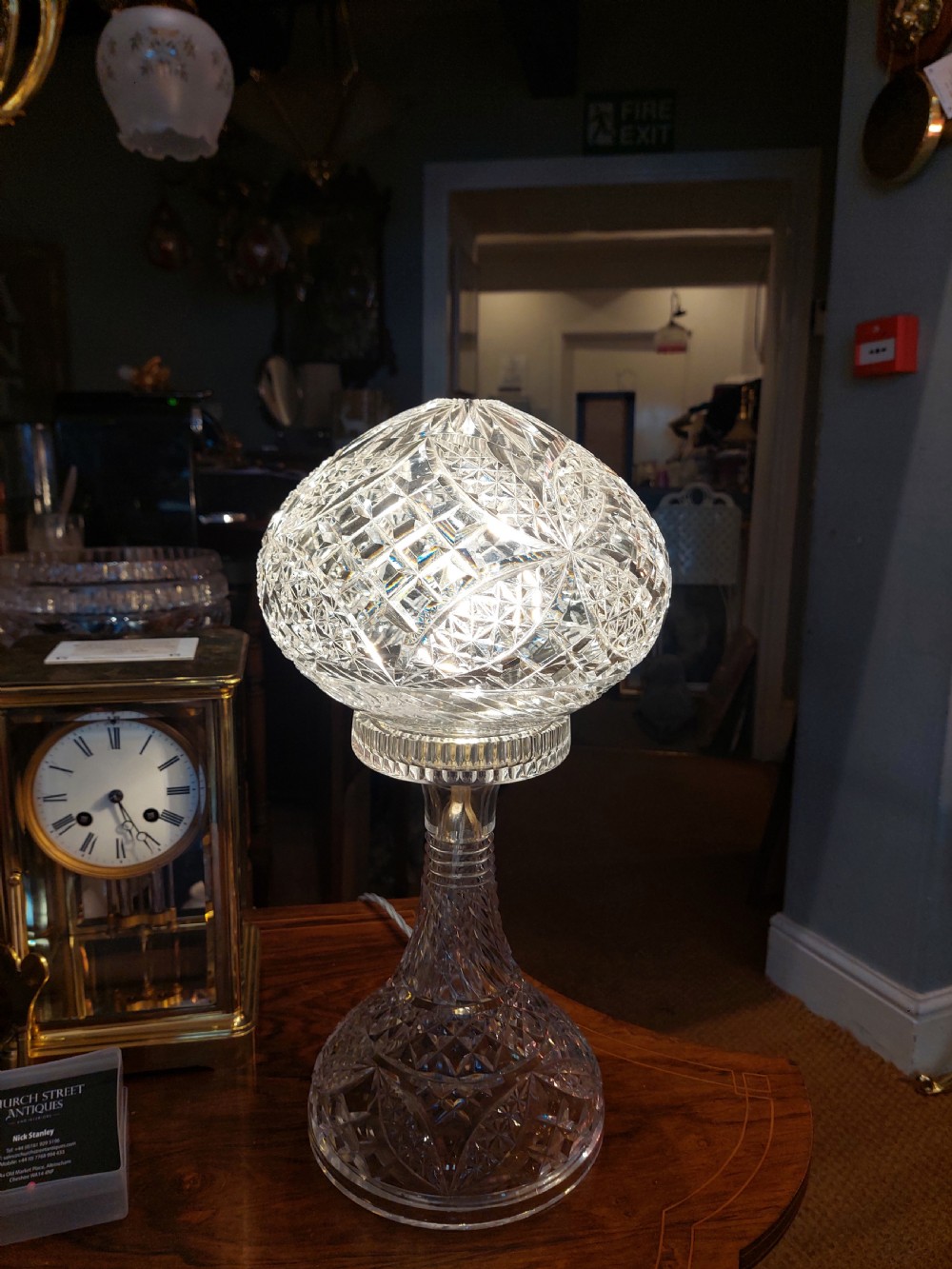 Victorian Brass Standard Oil Lamp - Hinks of B'ham View III