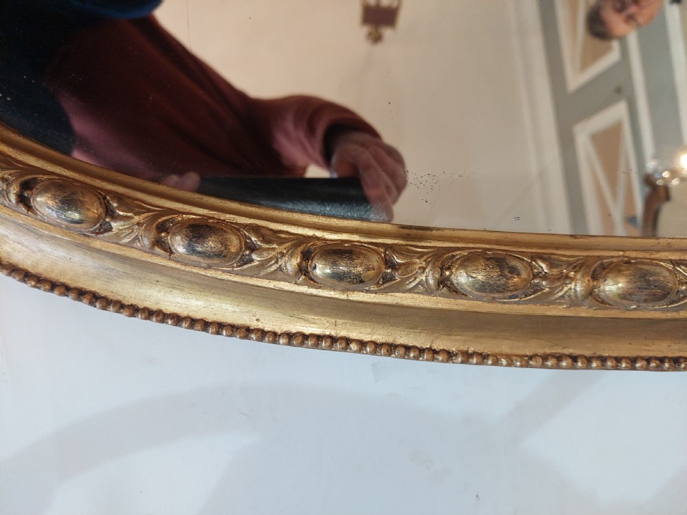 Victorian Giltwood & Gesso Overmantle Wall Mirror View VI