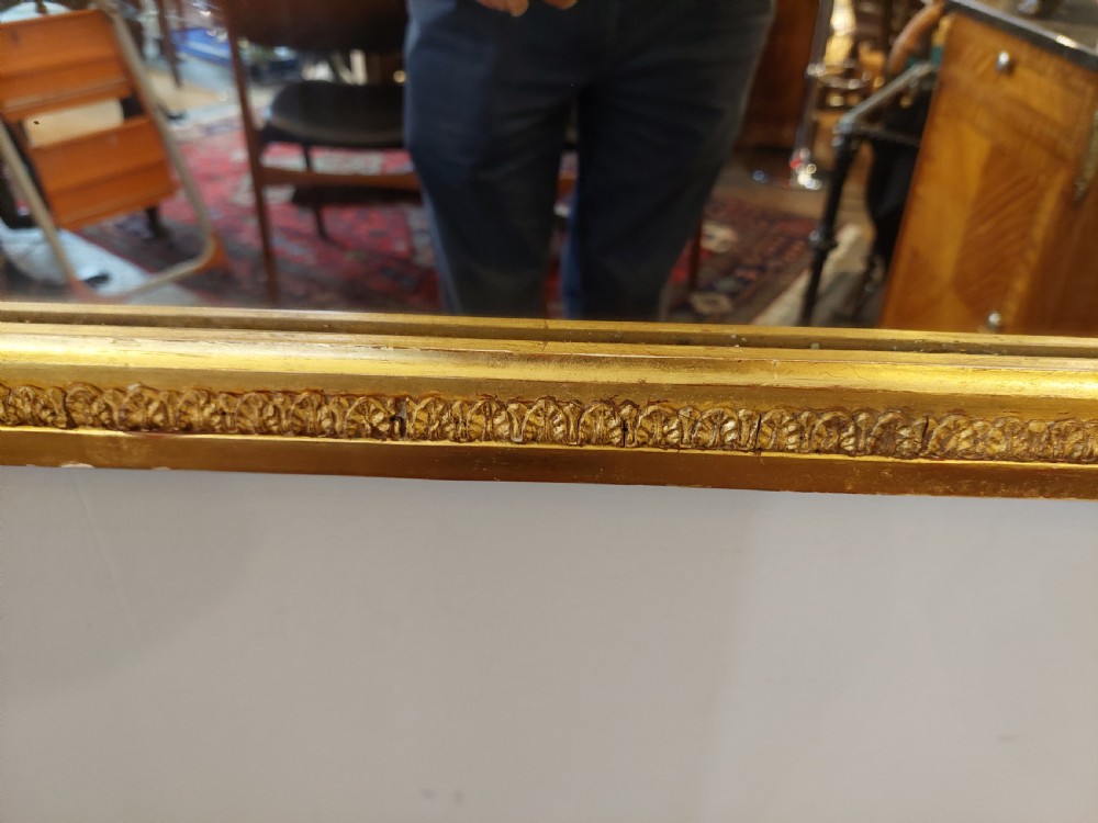 Victorian Giltwood & Gesso Overmantle Wall Mirror  View VIII