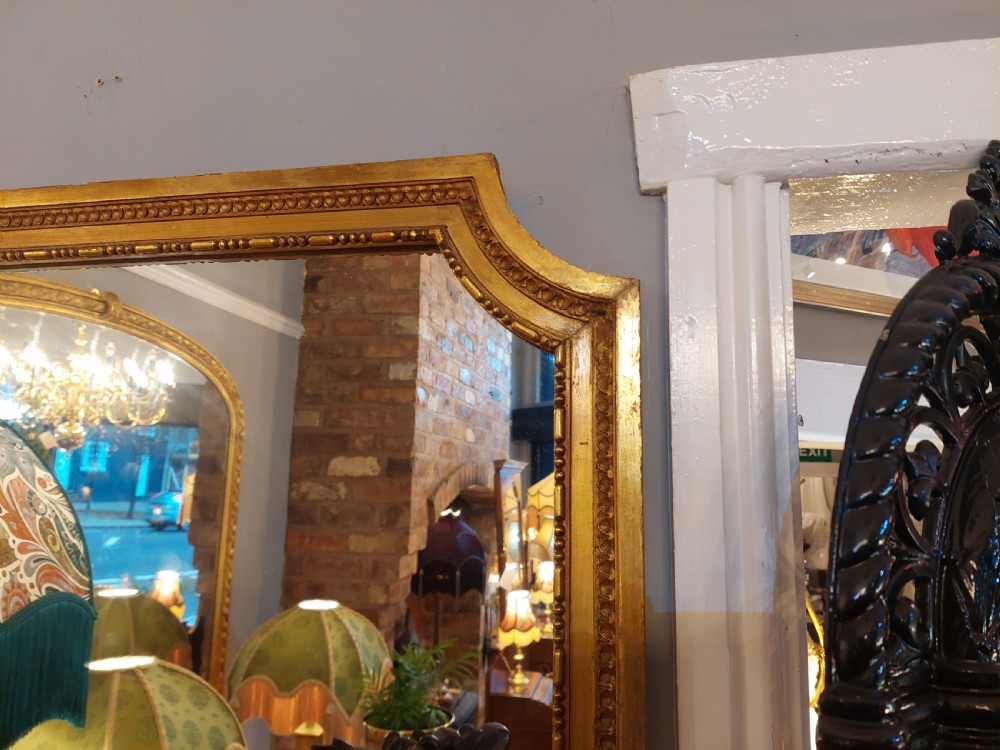 French Louis XVI Style Giltwood & Gesso Pier Glass & Console Table View VIII