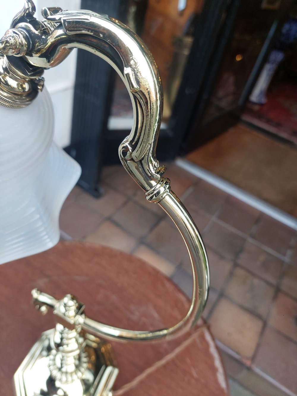 Early 20thC Brass Desk Lamp View IV